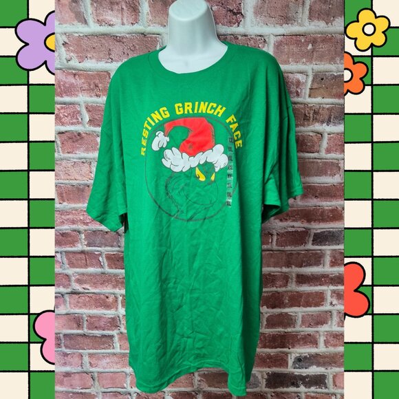 Grinch Tee 2XL | Green Celebrate Together Christmas Holiday Cozy Graphic Top - Picture 1 of 5